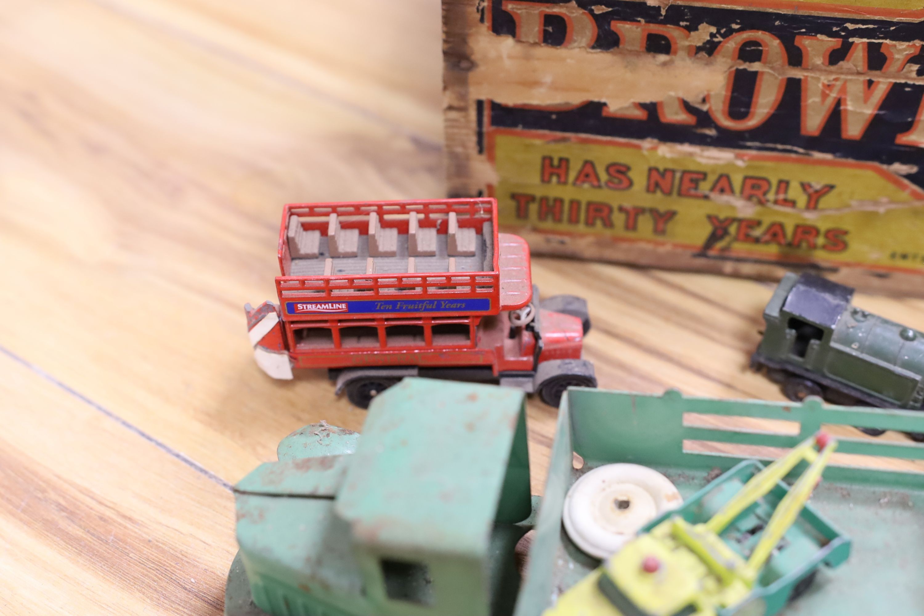 Rare Dinky Toys Castrol wagon, and others